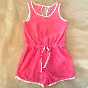 3T Girls sweat romper 🌸 Like new!